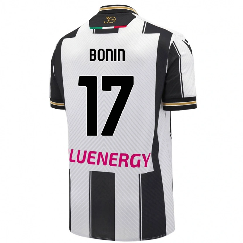 Danxen Mann Luca Bonin #17 Hvit Svart Hjemmetrøye Drakt Trøye 2024/25 Skjorter T-Skjorte