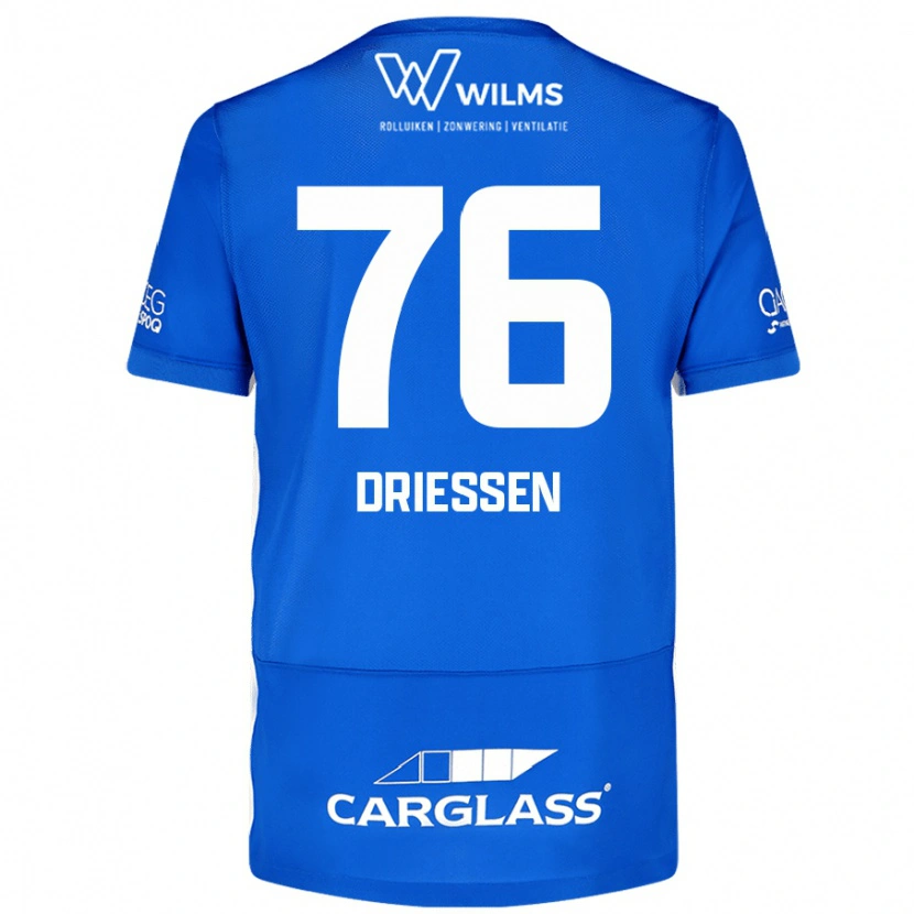 Danxen Mann Jelle Driessen #76 Blå Hjemmetrøye Drakt Trøye 2024/25 Skjorter T-Skjorte