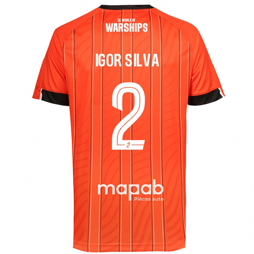 Danxen Mann Igor Silva #2 Oransje Hjemmetrøye Drakt Trøye 2024/25 Skjorter T-Skjorte