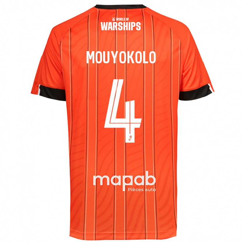 Danxen Mann Loris Mouyokolo #4 Oransje Hjemmetrøye Drakt Trøye 2024/25 Skjorter T-Skjorte