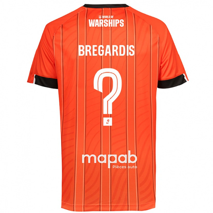 Danxen Mann Tom Bregardis #0 Oransje Hjemmetrøye Drakt Trøye 2024/25 Skjorter T-Skjorte