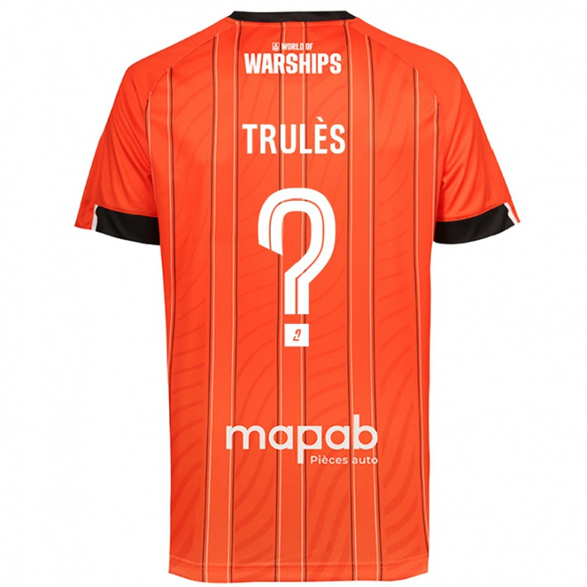 Danxen Mann Rayann Trulès #0 Oransje Hjemmetrøye Drakt Trøye 2024/25 Skjorter T-Skjorte