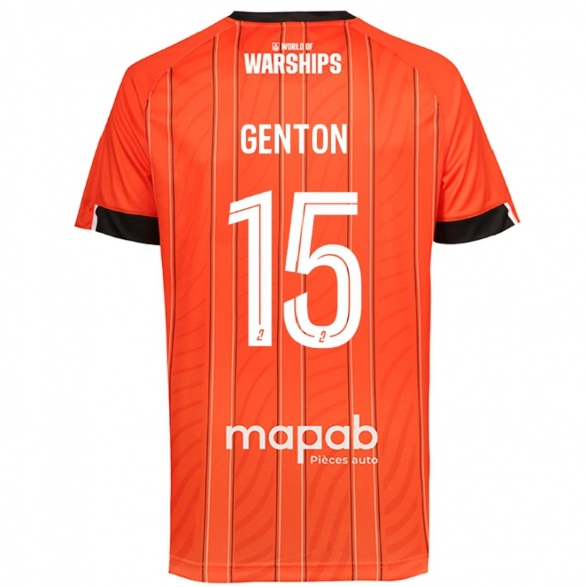 Danxen Mann Enzo Genton #15 Oransje Hjemmetrøye Drakt Trøye 2024/25 Skjorter T-Skjorte