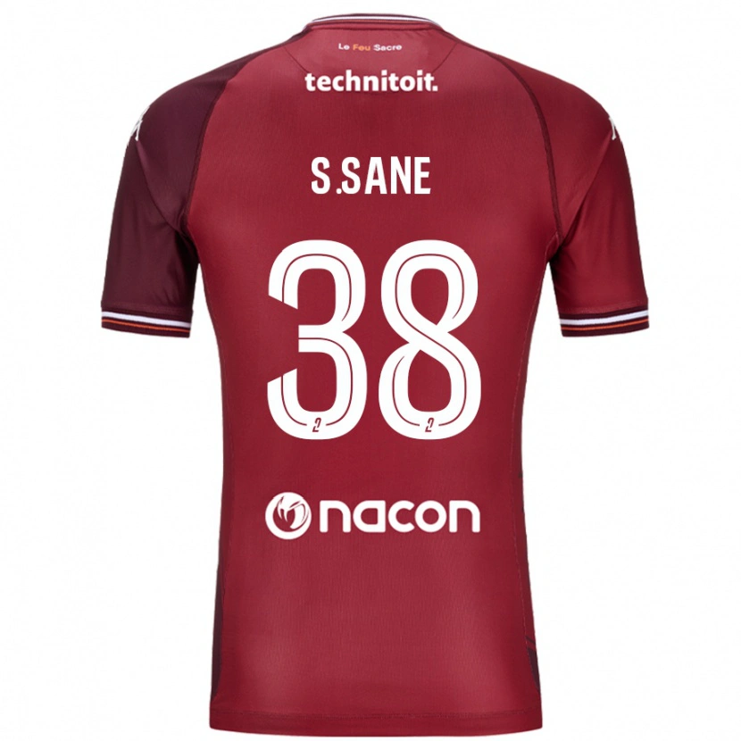 Danxen Mann Sadibou Sané #38 Rød Granata Hjemmetrøye Drakt Trøye 2024/25 Skjorter T-Skjorte