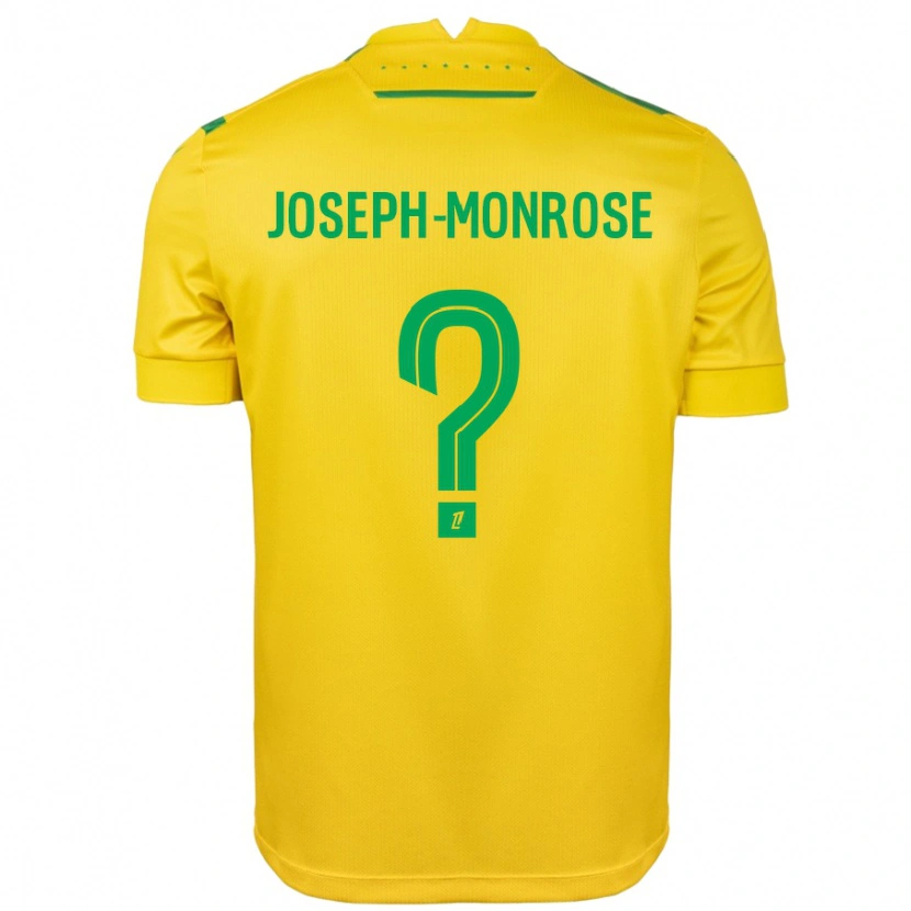 Danxen Mann Florian Joseph-Monrose #0 Gul Grønn Hjemmetrøye Drakt Trøye 2024/25 Skjorter T-Skjorte