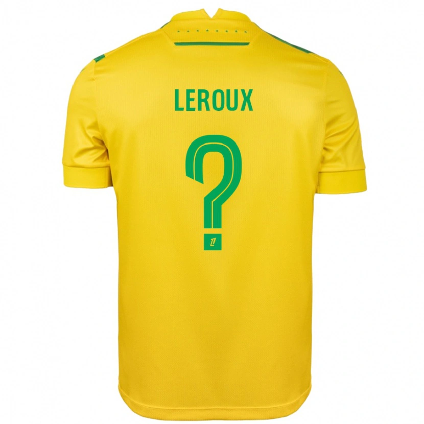 Danxen Mann Louis Leroux #0 Gul Grønn Hjemmetrøye Drakt Trøye 2024/25 Skjorter T-Skjorte