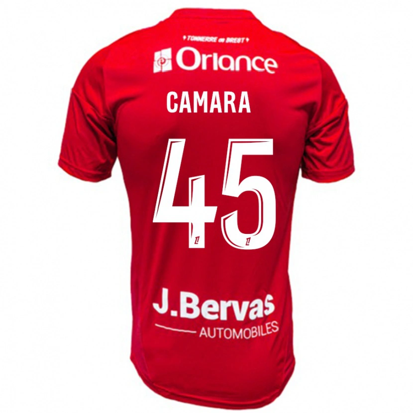 Danxen Mann Mahdi Camara #45 Rød Hvit Hjemmetrøye Drakt Trøye 2024/25 Skjorter T-Skjorte