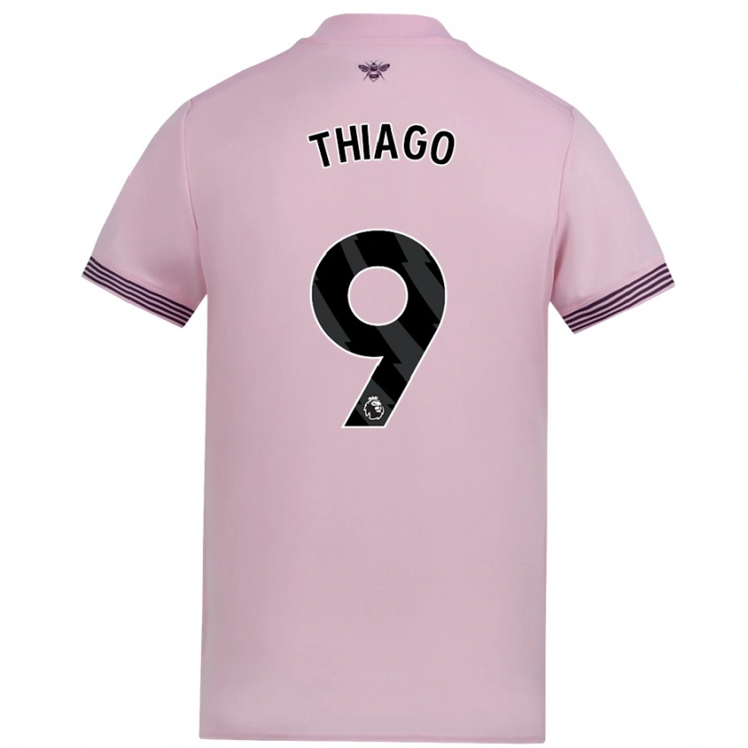 Danxen Mann Igor Thiago #9 Rosa Bortetrøye Drakt Trøye 2024/25 Skjorter T-Skjorte