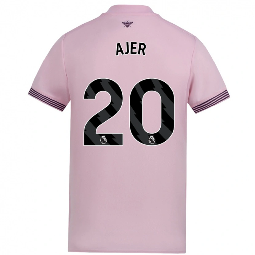 Danxen Mann Kristoffer Ajer #20 Rosa Bortetrøye Drakt Trøye 2024/25 Skjorter T-Skjorte