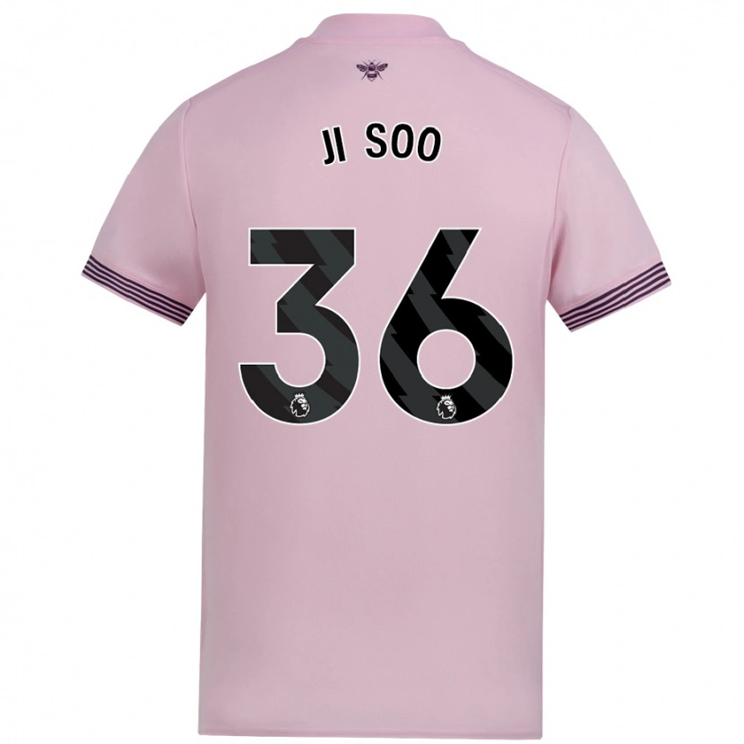 Danxen Mann Ji-Soo Kim #36 Rosa Bortetrøye Drakt Trøye 2024/25 Skjorter T-Skjorte