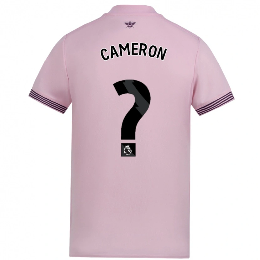 Danxen Mann Cameron Anderson #0 Rosa Bortetrøye Drakt Trøye 2024/25 Skjorter T-Skjorte