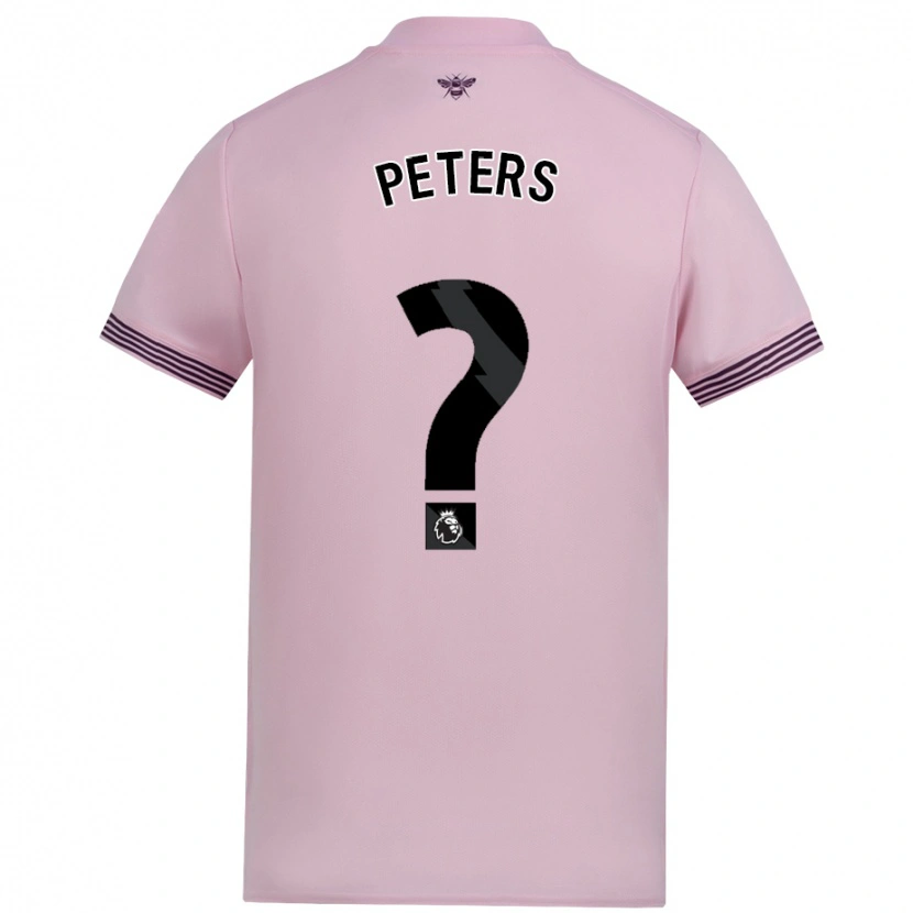 Danxen Mann Emeka Peters #0 Rosa Bortetrøye Drakt Trøye 2024/25 Skjorter T-Skjorte