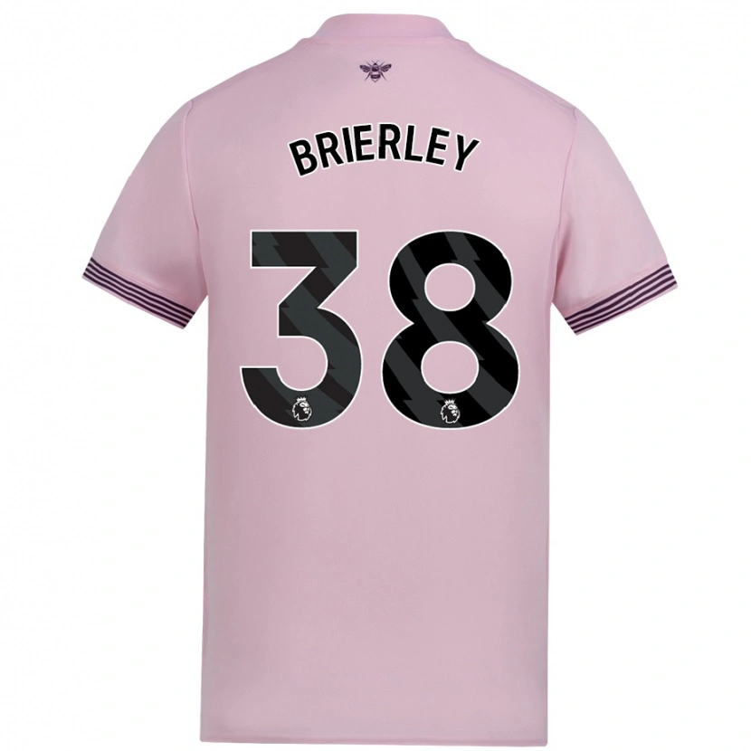 Danxen Mann Ethan Brierley #38 Rosa Bortetrøye Drakt Trøye 2024/25 Skjorter T-Skjorte