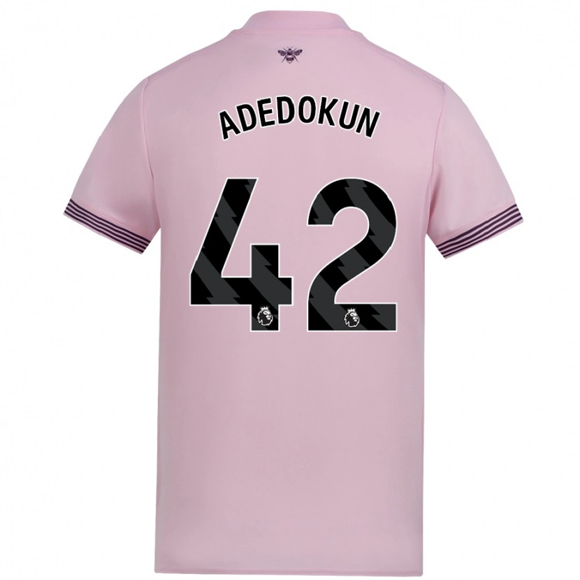 Danxen Mann Val Adedokun #42 Rosa Bortetrøye Drakt Trøye 2024/25 Skjorter T-Skjorte