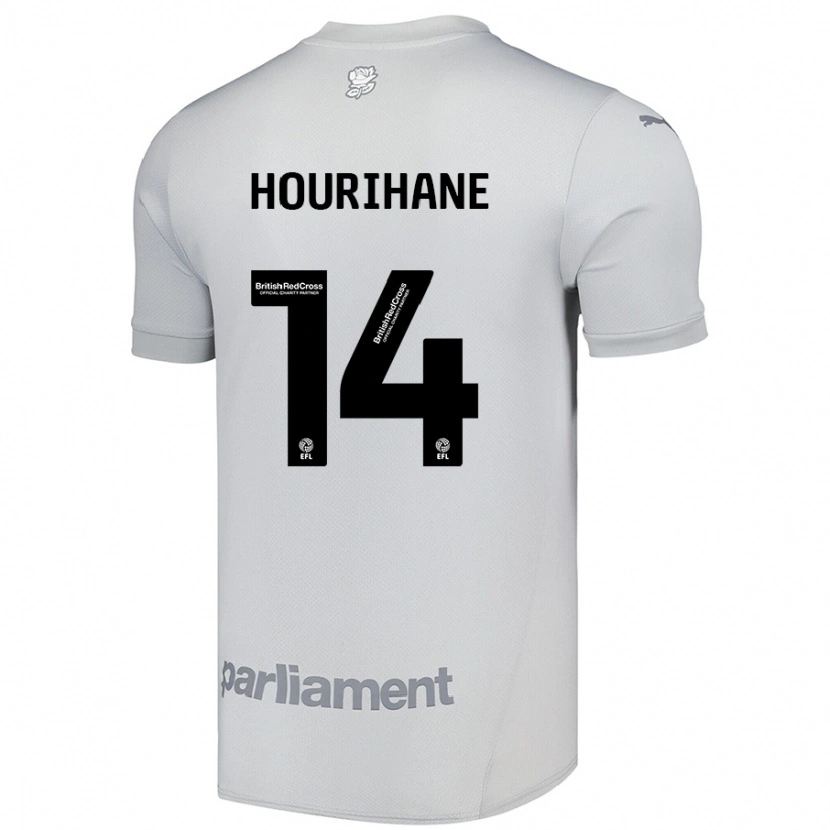 Danxen Mann Conor Hourihane #14 Sølvgrå Bortetrøye Drakt Trøye 2024/25 Skjorter T-Skjorte