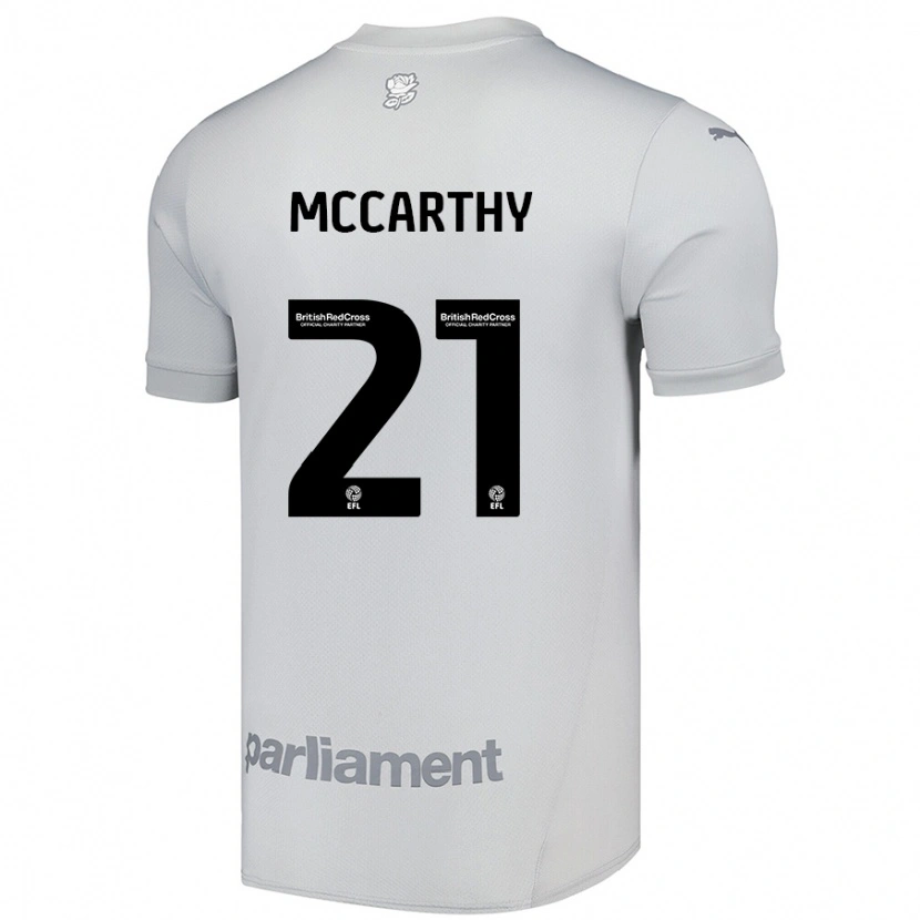Danxen Mann Conor Mccarthy #21 Sølvgrå Bortetrøye Drakt Trøye 2024/25 Skjorter T-Skjorte