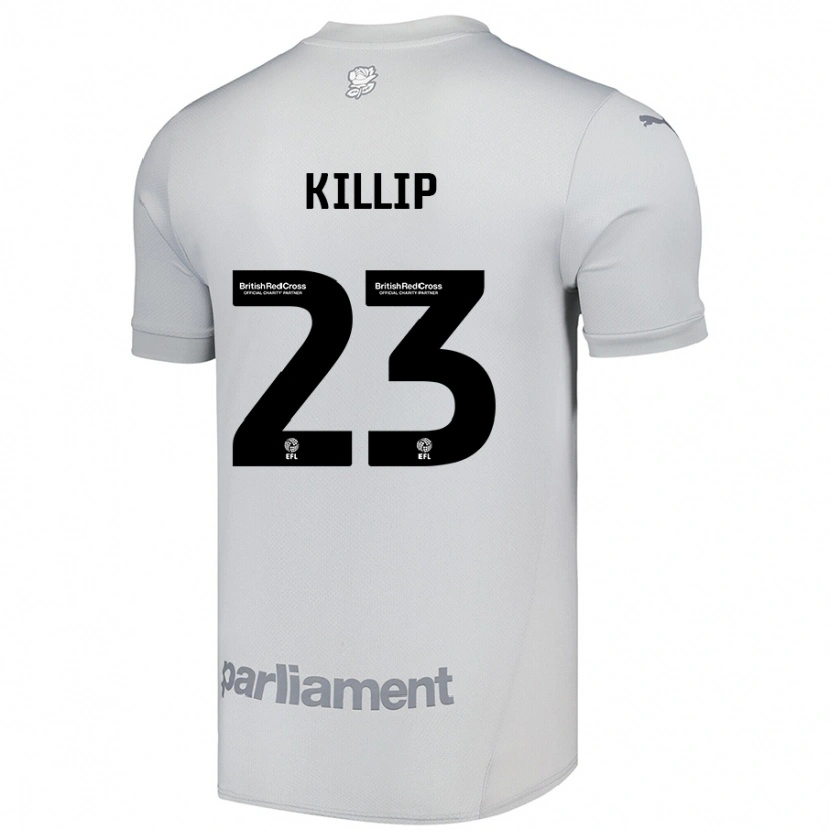 Danxen Mann Ben Killip #23 Sølvgrå Bortetrøye Drakt Trøye 2024/25 Skjorter T-Skjorte