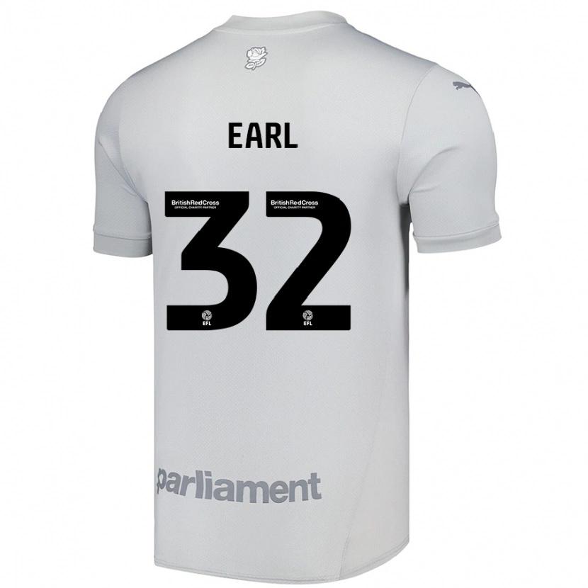 Danxen Mann Josh Earl #32 Sølvgrå Bortetrøye Drakt Trøye 2024/25 Skjorter T-Skjorte