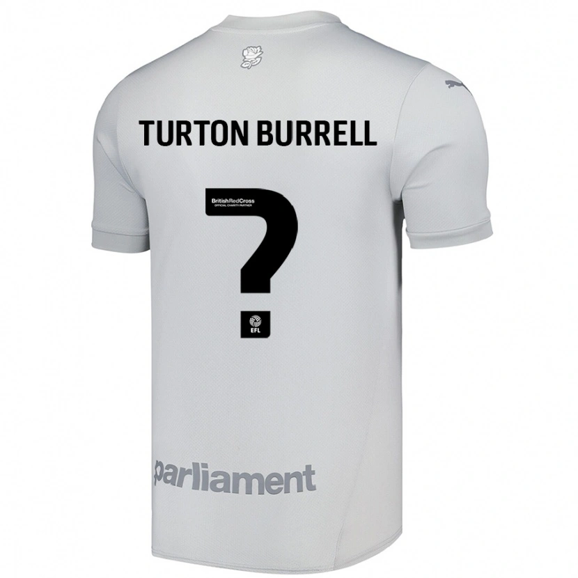 Danxen Mann Melissa Turton-Burrell #0 Sølvgrå Bortetrøye Drakt Trøye 2024/25 Skjorter T-Skjorte