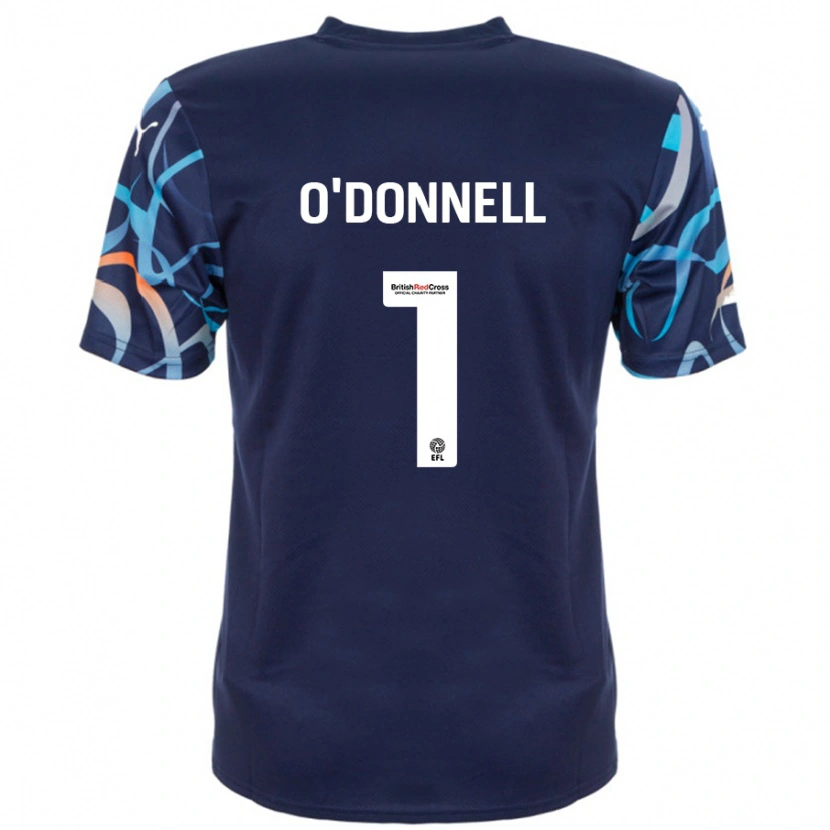 Danxen Mann Richard O'donnell #1 Marineblå Bortetrøye Drakt Trøye 2024/25 Skjorter T-Skjorte