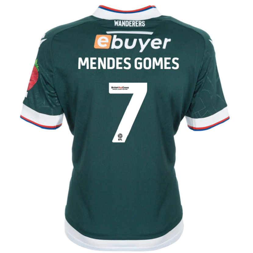 Danxen Mann Carlos Mendes #7 Mørk Grønn Bortetrøye Drakt Trøye 2024/25 Skjorter T-Skjorte