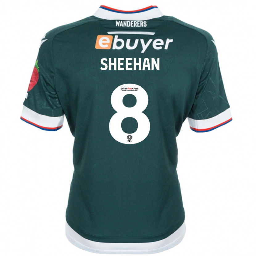 Danxen Mann Josh Sheehan #8 Mørk Grønn Bortetrøye Drakt Trøye 2024/25 Skjorter T-Skjorte