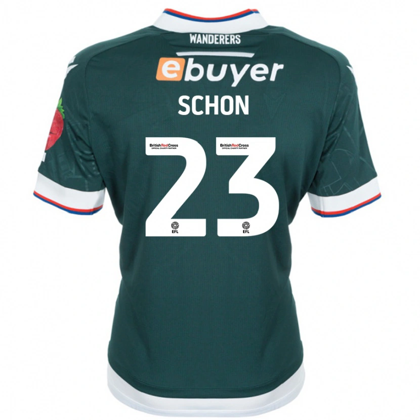 Danxen Mann Szabolcs Schön #23 Mørk Grønn Bortetrøye Drakt Trøye 2024/25 Skjorter T-Skjorte
