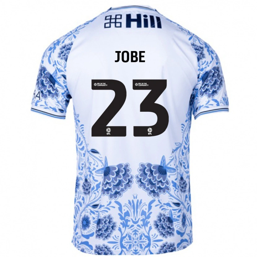 Danxen Mann Mamadou Jobe #23 Hvit Blå Bortetrøye Drakt Trøye 2024/25 Skjorter T-Skjorte