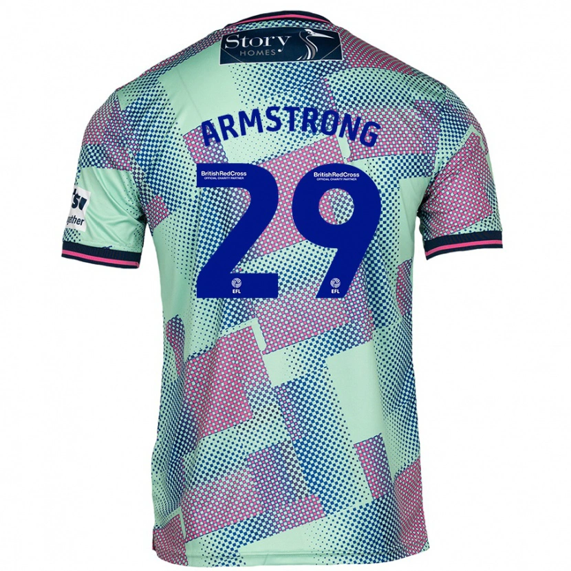 Danxen Mann Luke Armstrong #29 Grønn Bortetrøye Drakt Trøye 2024/25 Skjorter T-Skjorte