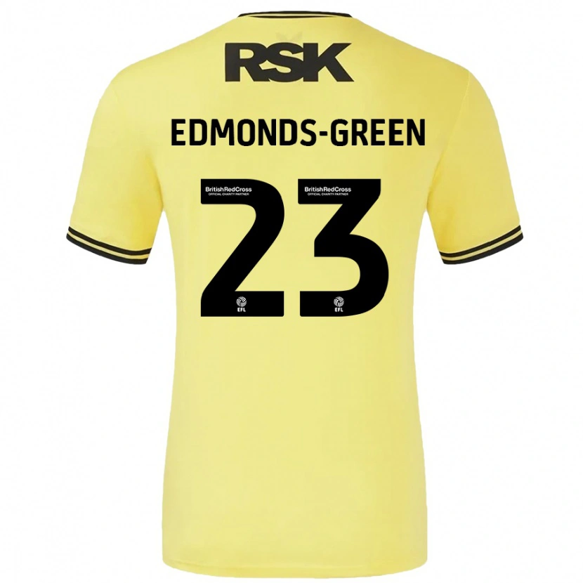 Danxen Mann Rarmani Edmonds-Green #23 Gul Svart Bortetrøye Drakt Trøye 2024/25 Skjorter T-Skjorte