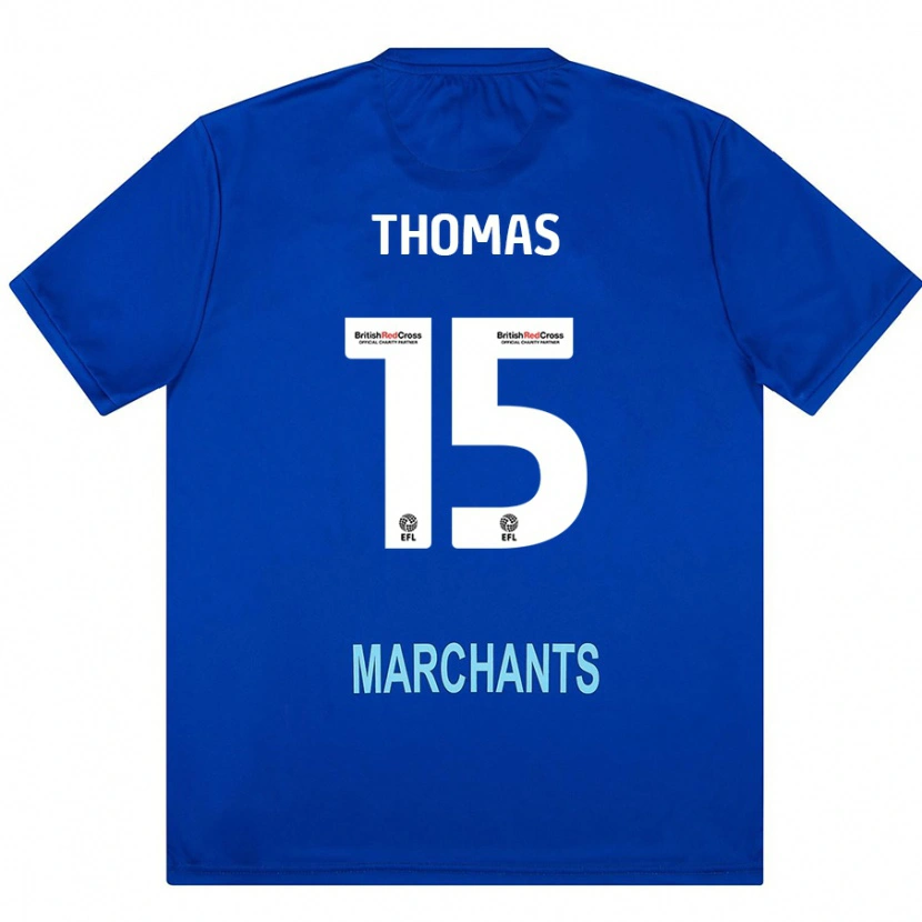 Danxen Mann Jordan Thomas #15 Grønn Bortetrøye Drakt Trøye 2024/25 Skjorter T-Skjorte