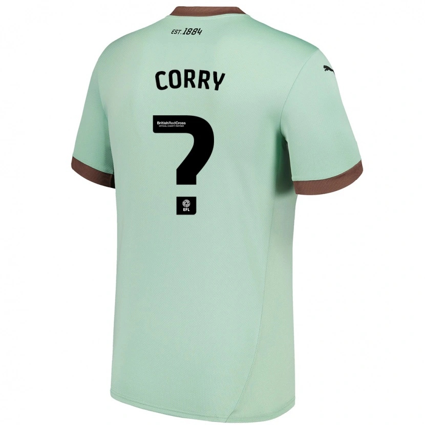 Danxen Mann Sean Corry #0 Blek Grønn Bortetrøye Drakt Trøye 2024/25 Skjorter T-Skjorte