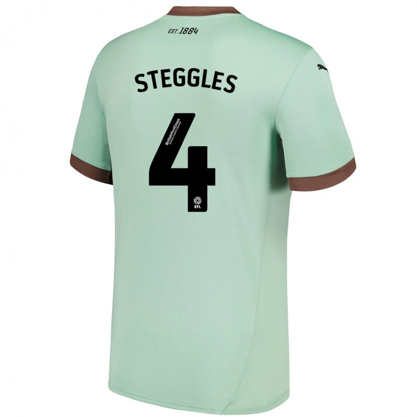 Danxen Mann Charlotte Steggles #4 Blek Grønn Bortetrøye Drakt Trøye 2024/25 Skjorter T-Skjorte