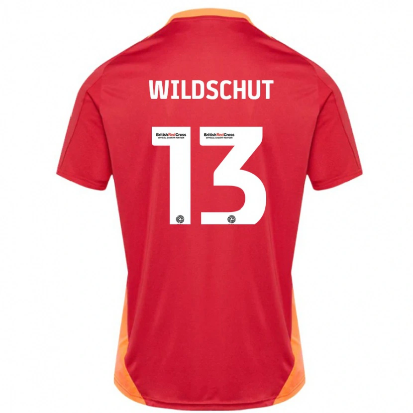 Danxen Mann Yanic Wildschut #13 Blå Off White Bortetrøye Drakt Trøye 2024/25 Skjorter T-Skjorte