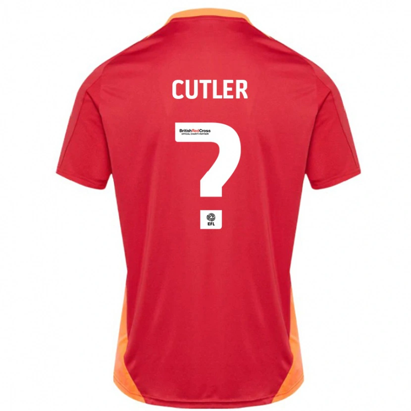 Danxen Mann Theo Cutler #0 Blå Off White Bortetrøye Drakt Trøye 2024/25 Skjorter T-Skjorte