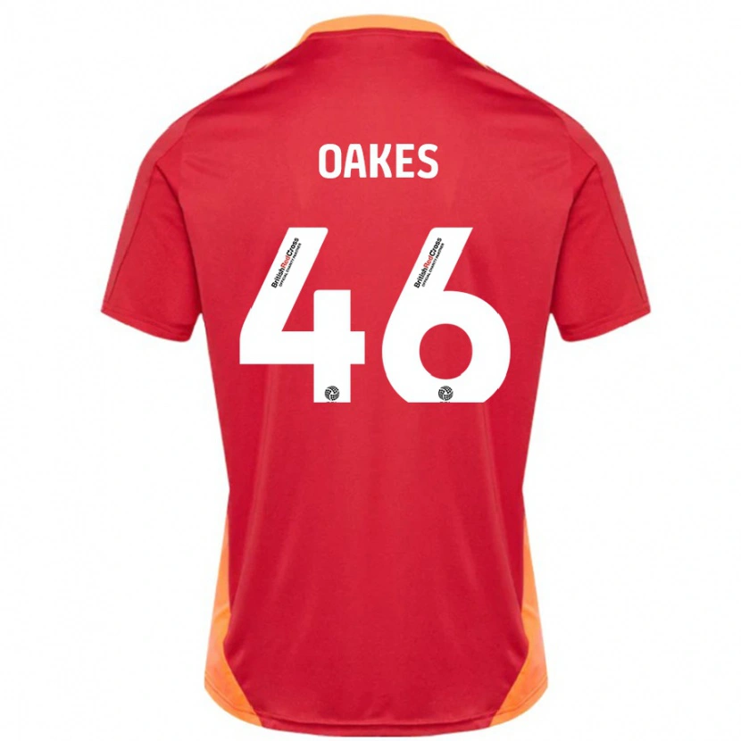 Danxen Mann Liam Oakes #46 Blå Off White Bortetrøye Drakt Trøye 2024/25 Skjorter T-Skjorte