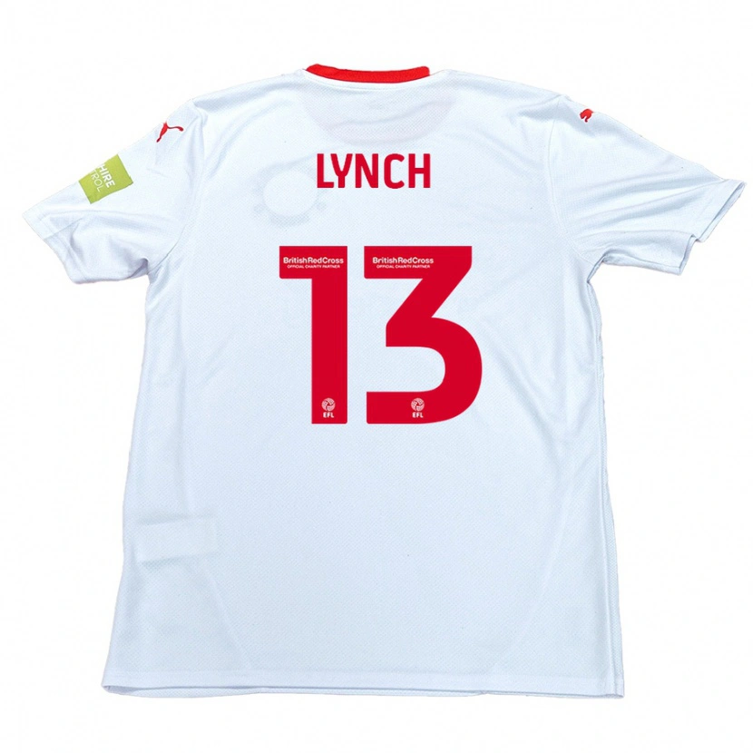 Danxen Mann Jay Lynch #13 Hvit Bortetrøye Drakt Trøye 2024/25 Skjorter T-Skjorte