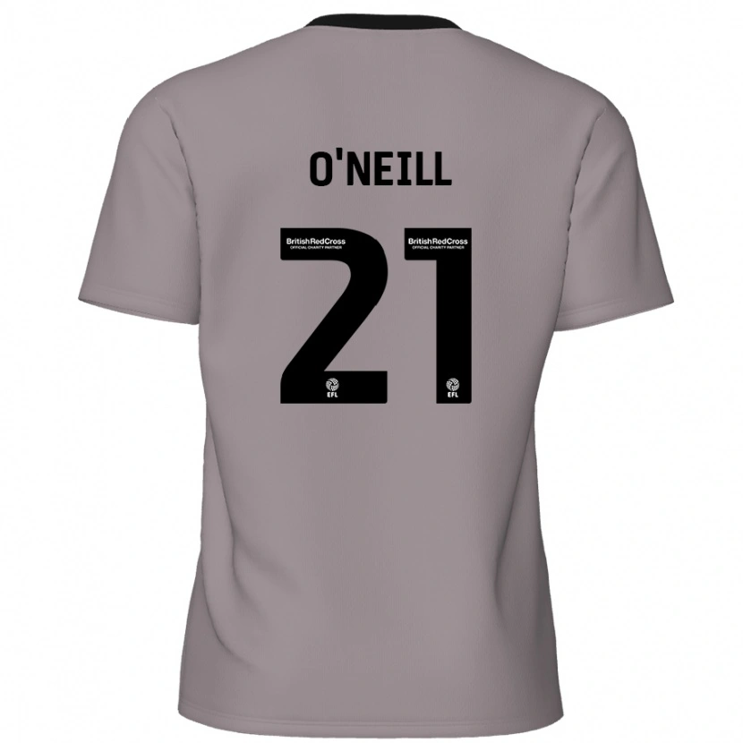 Danxen Mann Ollie O'neill #21 Grå Bortetrøye Drakt Trøye 2024/25 Skjorter T-Skjorte