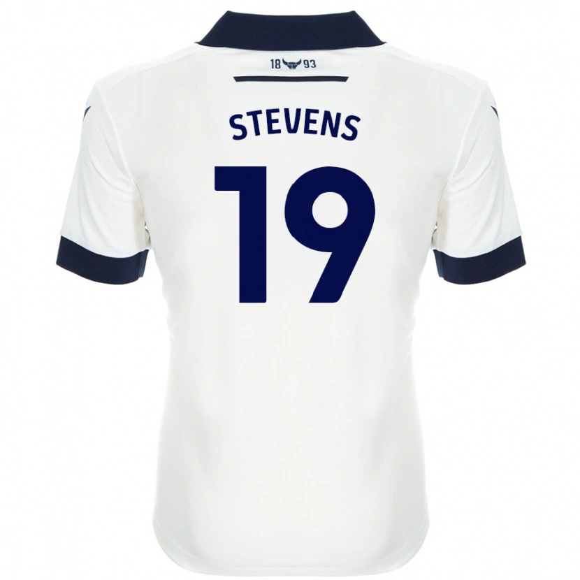 Danxen Mann Lily Stevens #19 Hvit Marineblå Bortetrøye Drakt Trøye 2024/25 Skjorter T-Skjorte