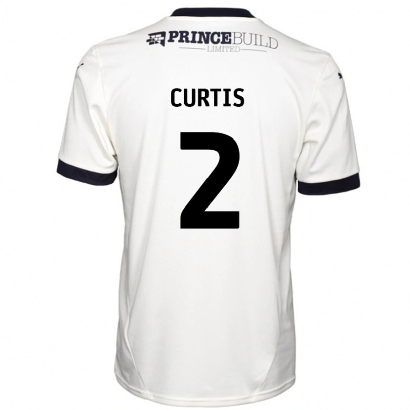 Danxen Mann Sam Curtis #2 Off White Svart Bortetrøye Drakt Trøye 2024/25 Skjorter T-Skjorte