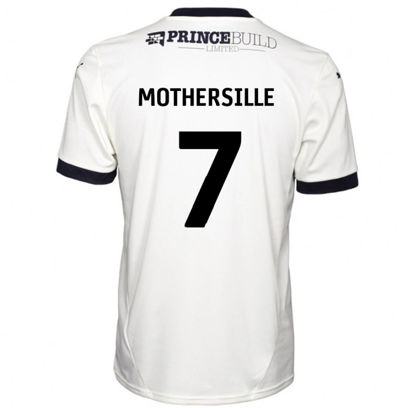 Danxen Mann Malik Mothersille #7 Off White Svart Bortetrøye Drakt Trøye 2024/25 Skjorter T-Skjorte