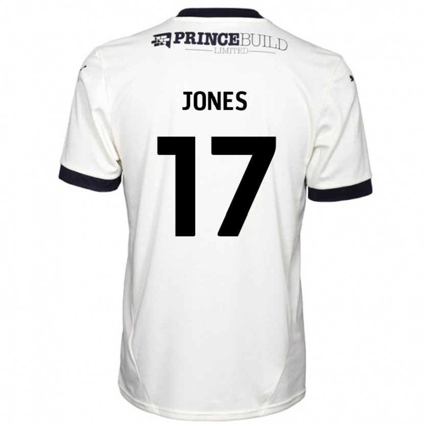 Danxen Mann Ricky-Jade Jones #17 Off White Svart Bortetrøye Drakt Trøye 2024/25 Skjorter T-Skjorte