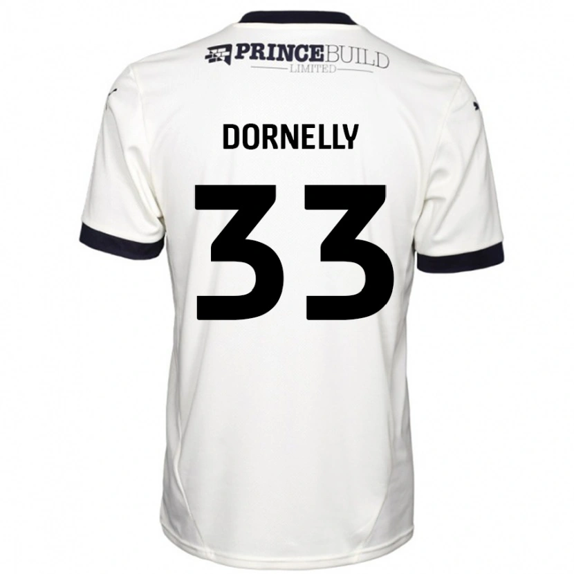 Danxen Mann James Dornelly #33 Off White Svart Bortetrøye Drakt Trøye 2024/25 Skjorter T-Skjorte
