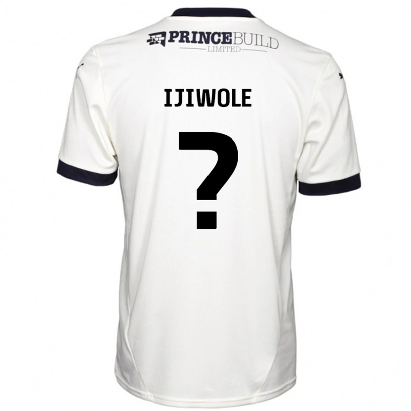 Danxen Mann Andrew Ijiwole #0 Off White Svart Bortetrøye Drakt Trøye 2024/25 Skjorter T-Skjorte