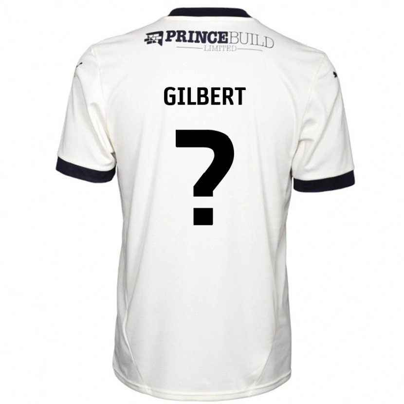 Danxen Mann Luke Gilbert #0 Off White Svart Bortetrøye Drakt Trøye 2024/25 Skjorter T-Skjorte