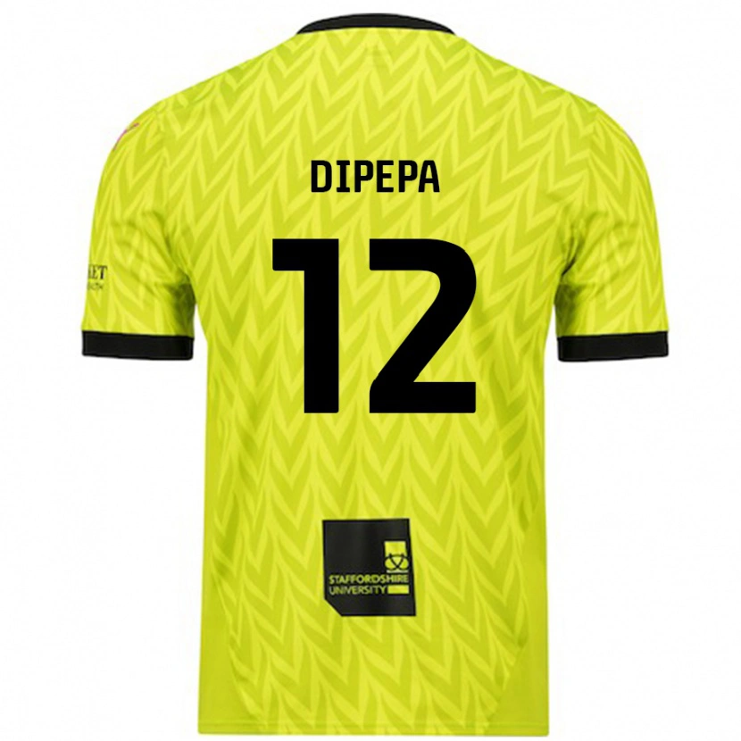 Danxen Mann Baylee Dipepa #12 Fluorescerende Grønn Bortetrøye Drakt Trøye 2024/25 Skjorter T-Skjorte