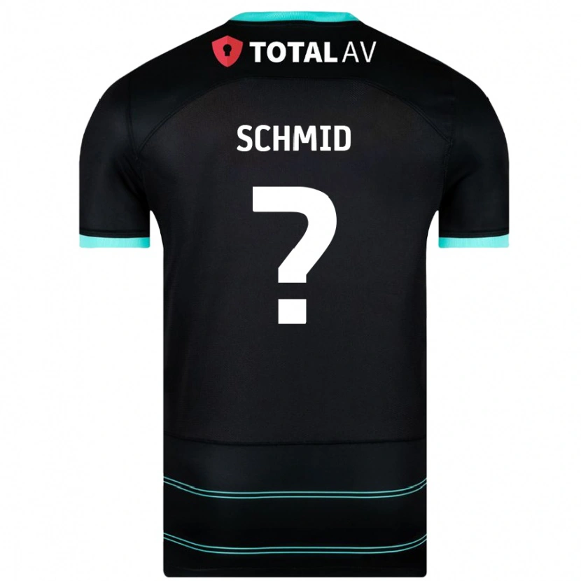 Danxen Mann Nicolas Schmid #0 Svart Bortetrøye Drakt Trøye 2024/25 Skjorter T-Skjorte