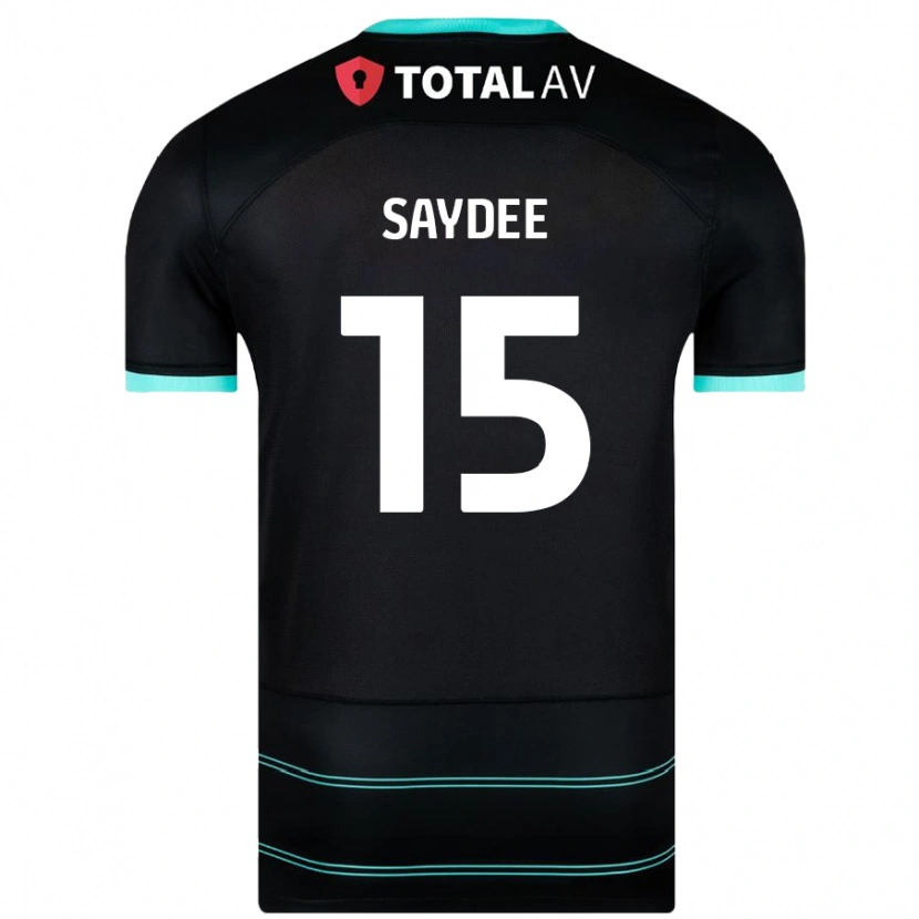 Danxen Mann Christian Saydee #15 Svart Bortetrøye Drakt Trøye 2024/25 Skjorter T-Skjorte