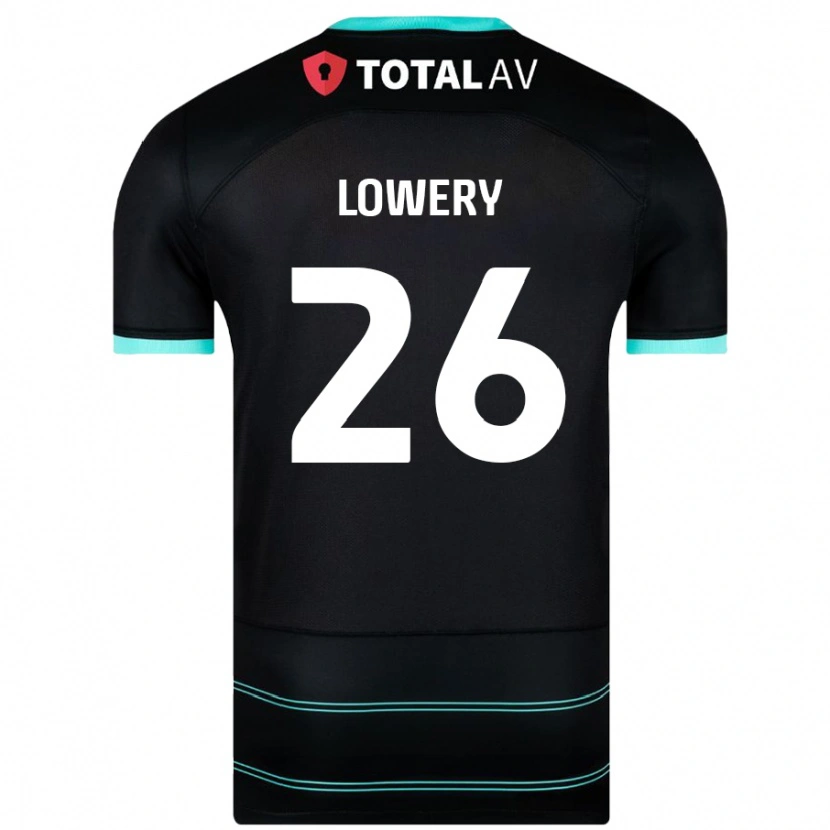 Danxen Mann Tom Lowery #26 Svart Bortetrøye Drakt Trøye 2024/25 Skjorter T-Skjorte