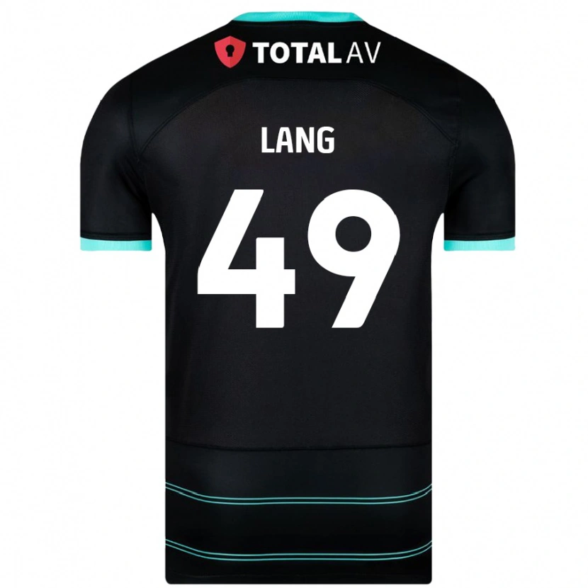 Danxen Mann Callum Lang #49 Svart Bortetrøye Drakt Trøye 2024/25 Skjorter T-Skjorte